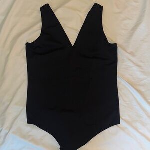 Abercrombie & Fitch Black V Neck Bodysuit